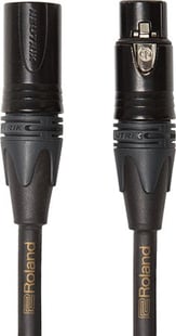 Roland Quad Microphone Cables, Gold Series XLR 10 Foot